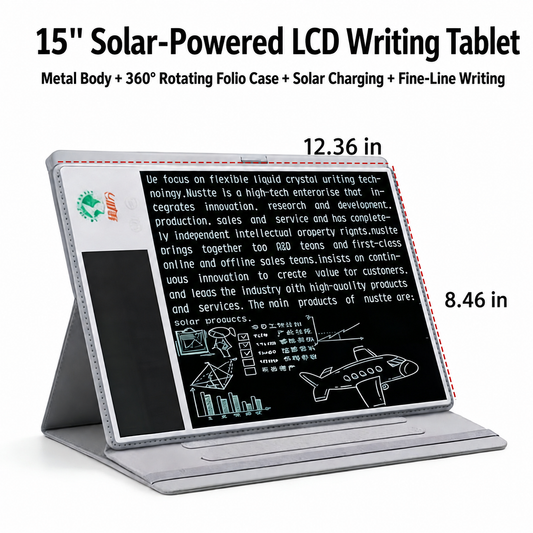 15-inch Solar-Powered Writing Tablet - White